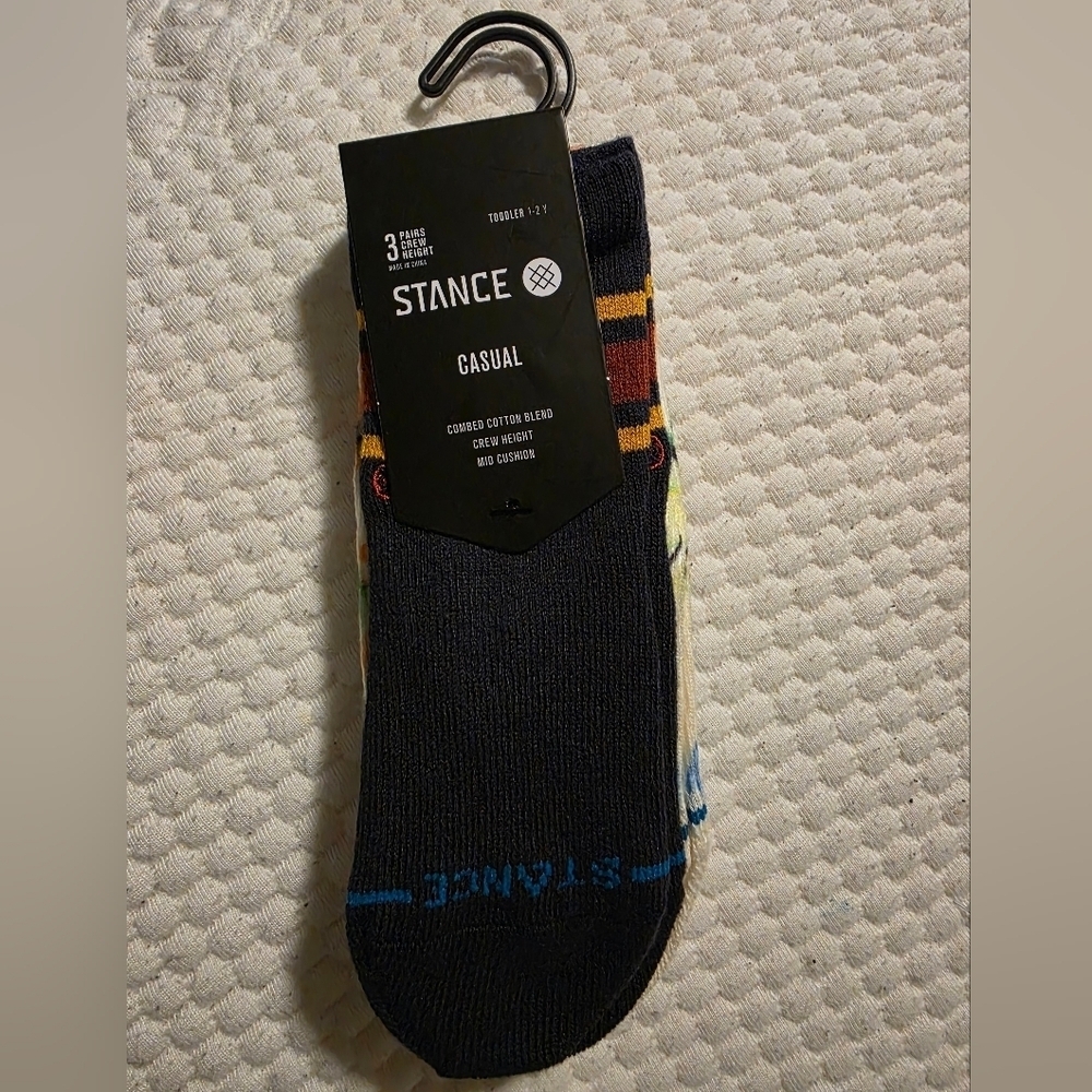 Stance Toddler 1-2Years Casual Socks - Navy, Cream, Light Blue - Picture 3 of 5